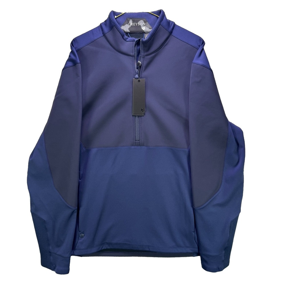 Greyson Sequoia Sport Golf 1/4 Zip Jacket Mens XL Blue Performance MSRP $360 NWT